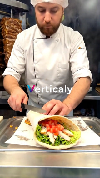 店員が巻く、トルティーヤ