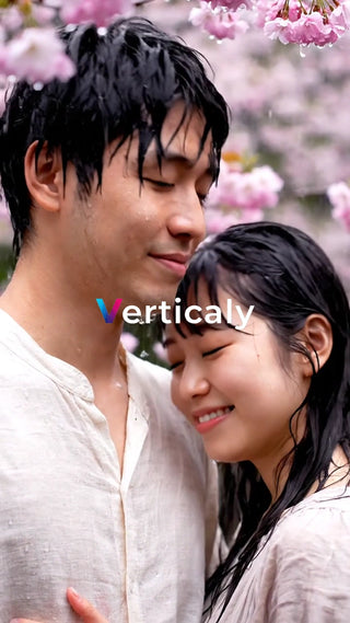 雨上がりのデート、桜の下で