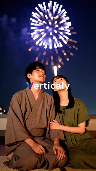 花火を二人で見上げる夜