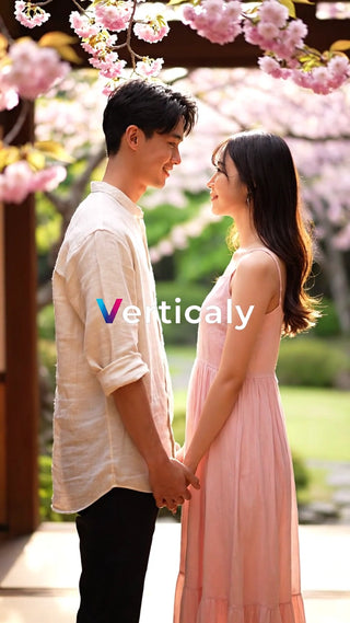 桜並木デートの午後