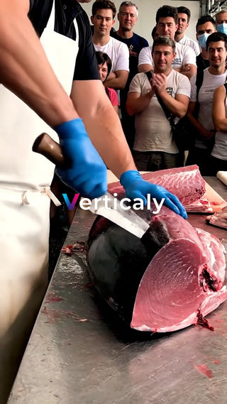 マグロ解体ショーの迫力