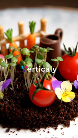 ミニチュアガーデン、食卓を彩る
