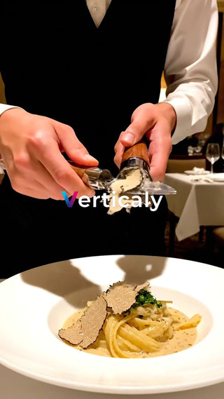 トリュフを添えるパスタ