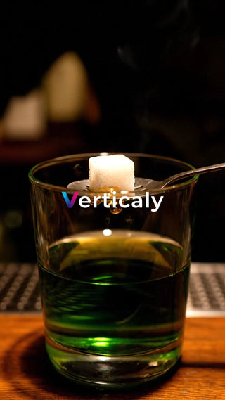 琥珀色の雫、シュガー in Absint