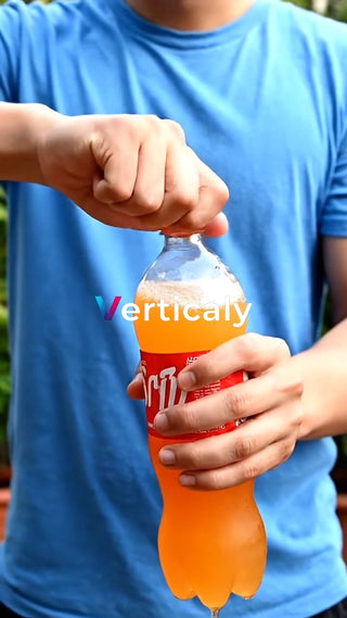 オレンジジュースを開ける