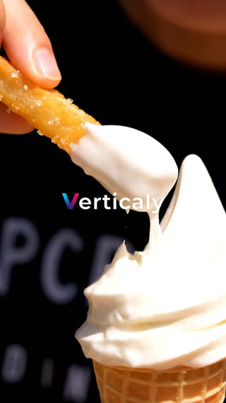 揚げ物とソフトクリーム