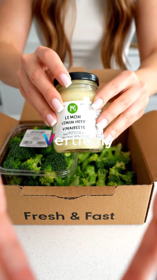 新鮮なブロッコリーとドレッシング