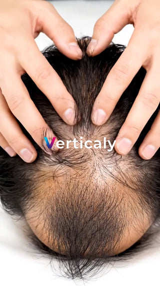 薄毛を気にする男性