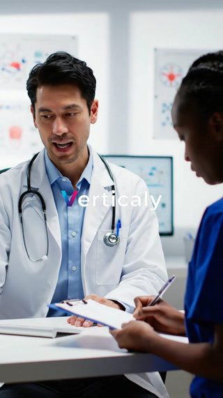 医師と看護師の会話風景