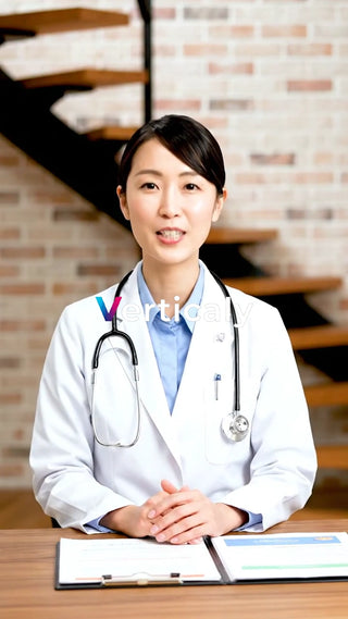 医師の診察、真剣な眼差し