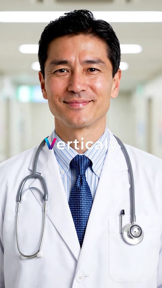 医師の笑顔、信頼感