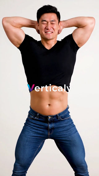 鍛えられた肉体美、ポーズ