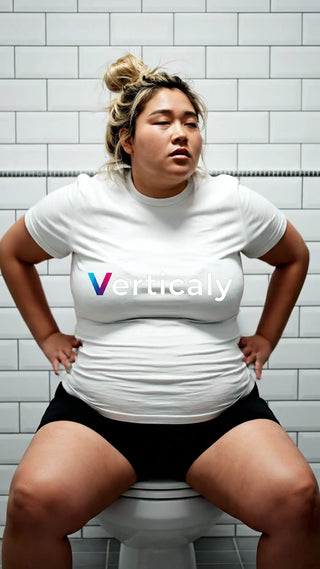 トイレで悩む女性