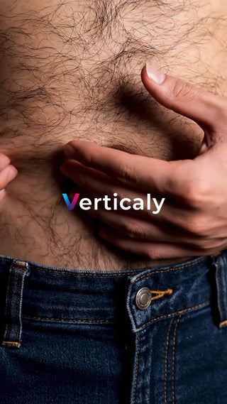 お腹を気にする男性