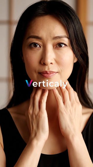 顔を触る女性、美しさの秘訣