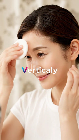 美肌ケア、コットンで優しく