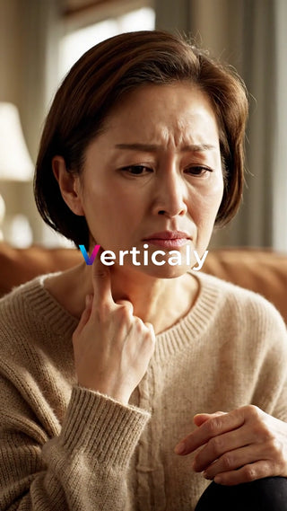 顎を気にする女性