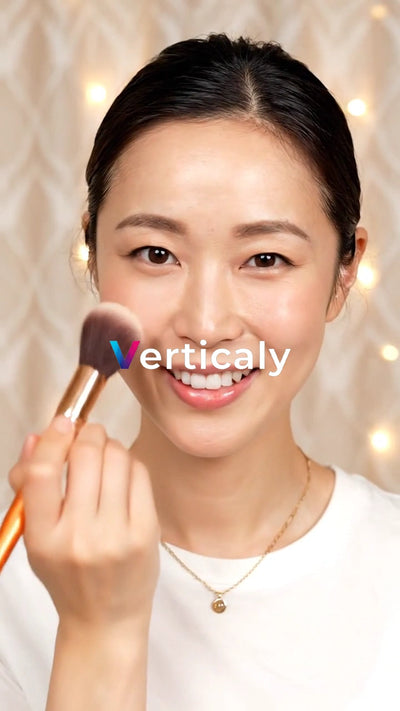 Smile with blush on your cheeks