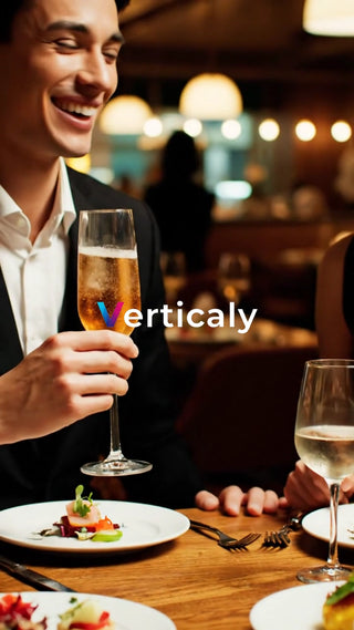 シャンパンを嗜む笑顔