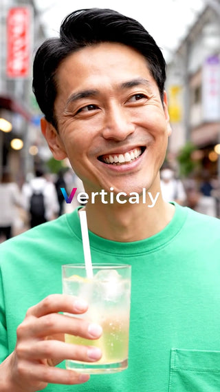 笑顔で楽しむ、夏のソーダ