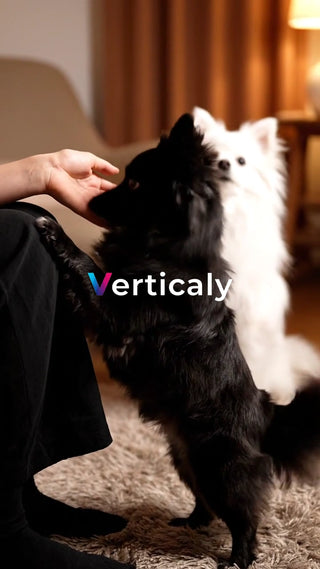 犬と触れ合う、優しい時間