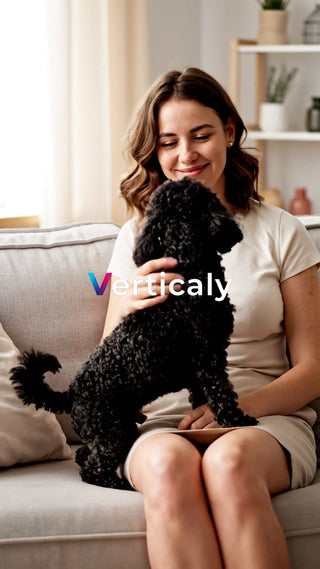 愛犬とソファでまったり