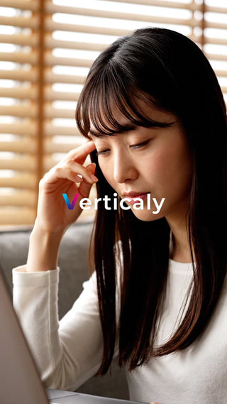 集中する女性、PC作業