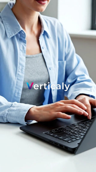 PC作業、集中する女性