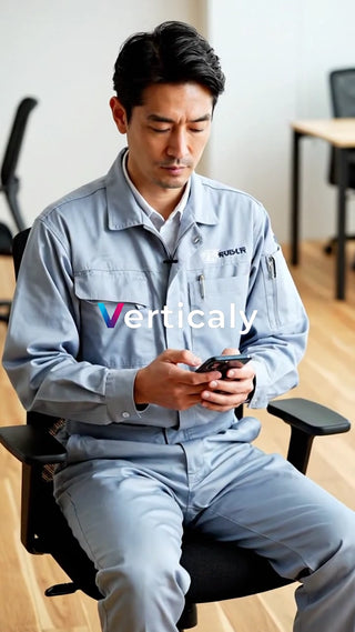 スマホを操作する男性