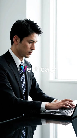 PCに向かうビジネスマン