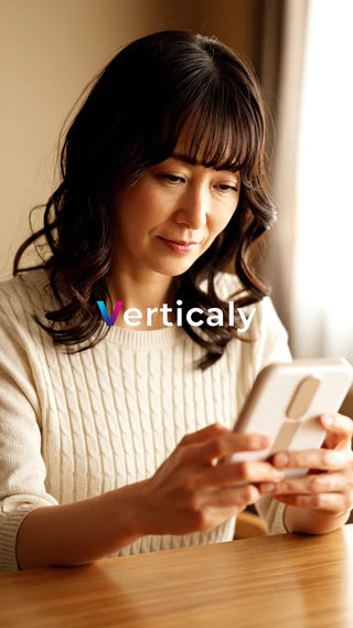 スマホを操作する女性