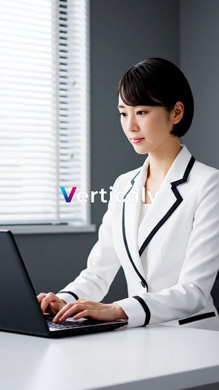 PCに向かう女性