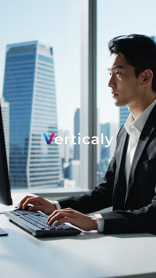 PCに向かうビジネスマン