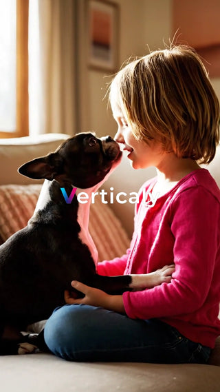 犬と触れ合う少女