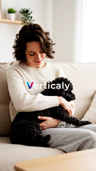 愛犬とソファでまったり