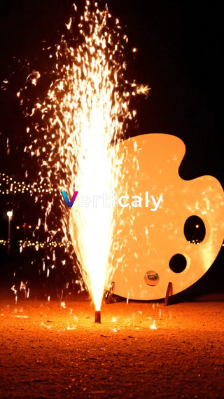 炎が彩るアート空間