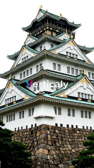 大阪城、荘厳な姿