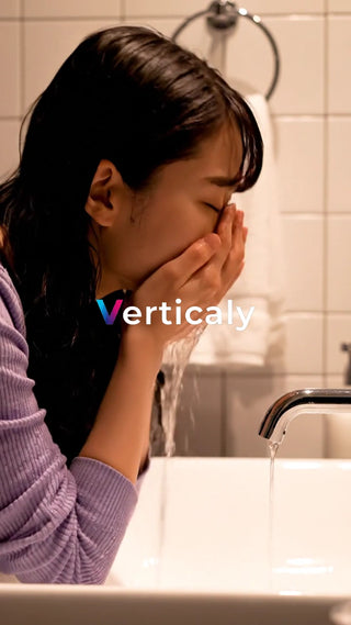 洗顔、爽やかな朝