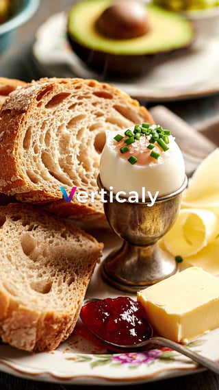 パンと卵の優雅な朝食