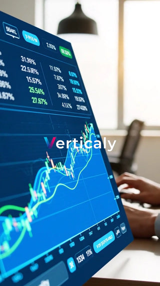 PC画面、株価チャート分析