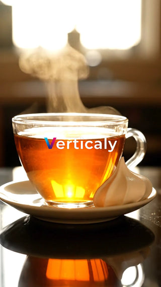 琥珀色の紅茶と焼き菓子