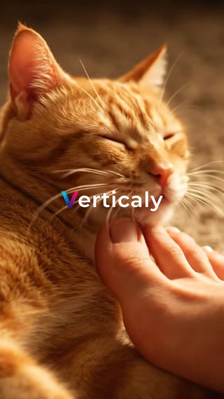 猫を撫でる、穏やかな時間