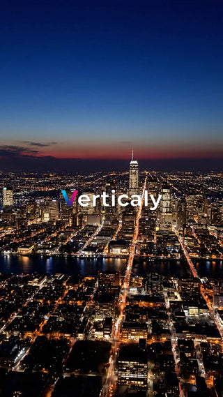 都会の夜景、輝く街並み