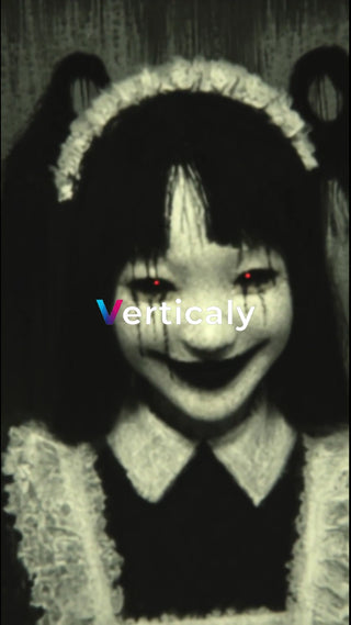 不気味なメイド人形、赤眼