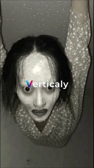 不気味な女性の顔