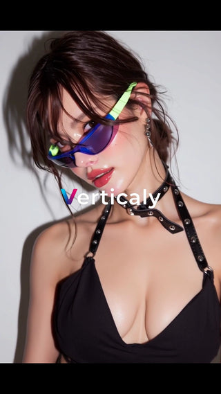 艶やかな表情、クールな女性