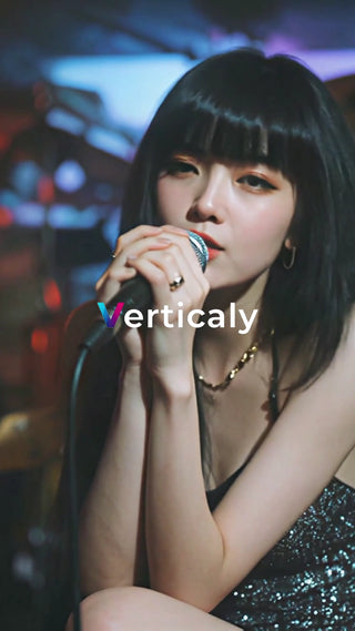 歌う女性のライブ