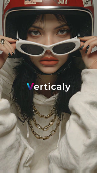 クールな女性、サングラス姿