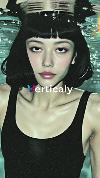 水面揺らめく女性、夏の記憶