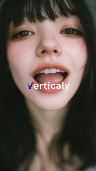 開いた口にVerticaly